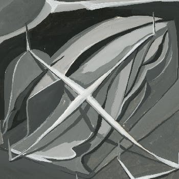 Untitled Study - Acrylic on Paper - 11.25" x 7.5"}